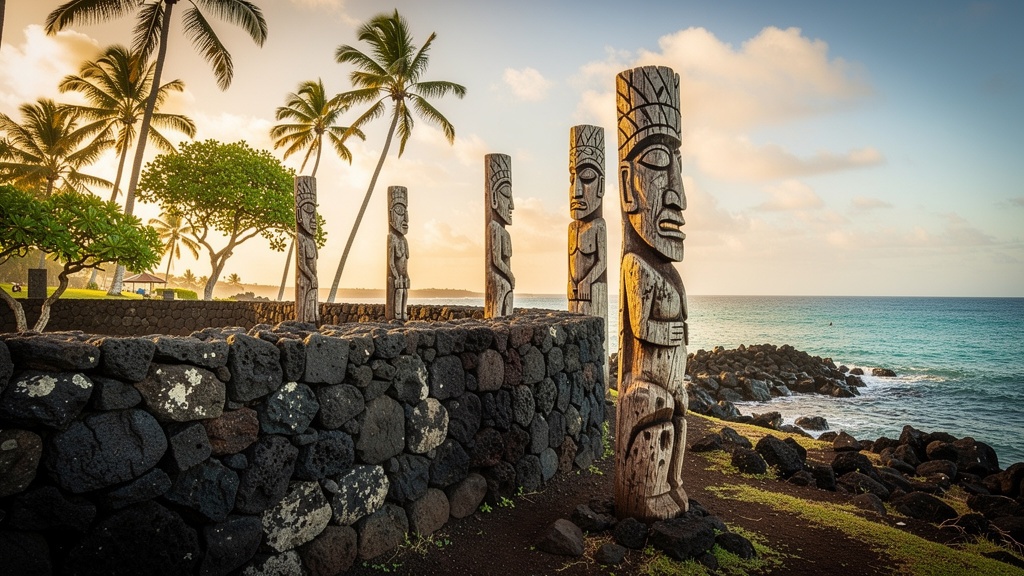 Puuhonua o Honaunau Place of Refuge on the Big Island